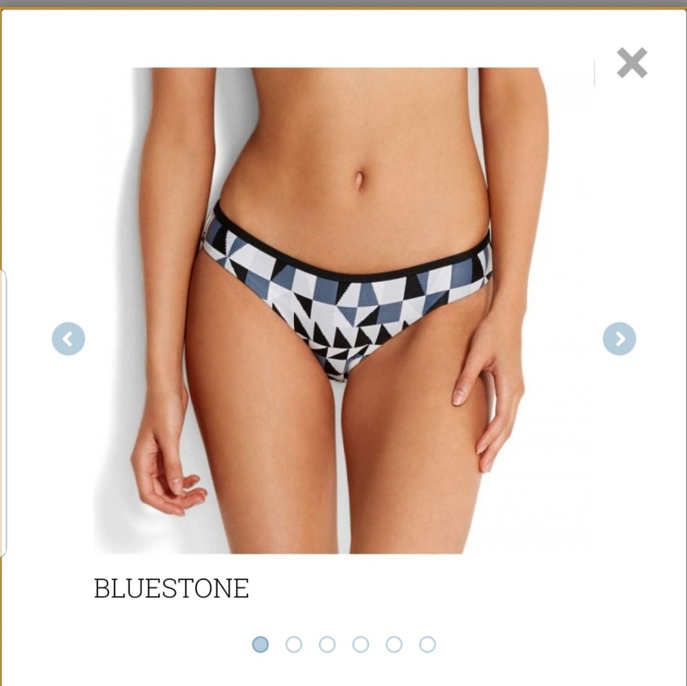 Seafolly  jagged geo bluestone hipster